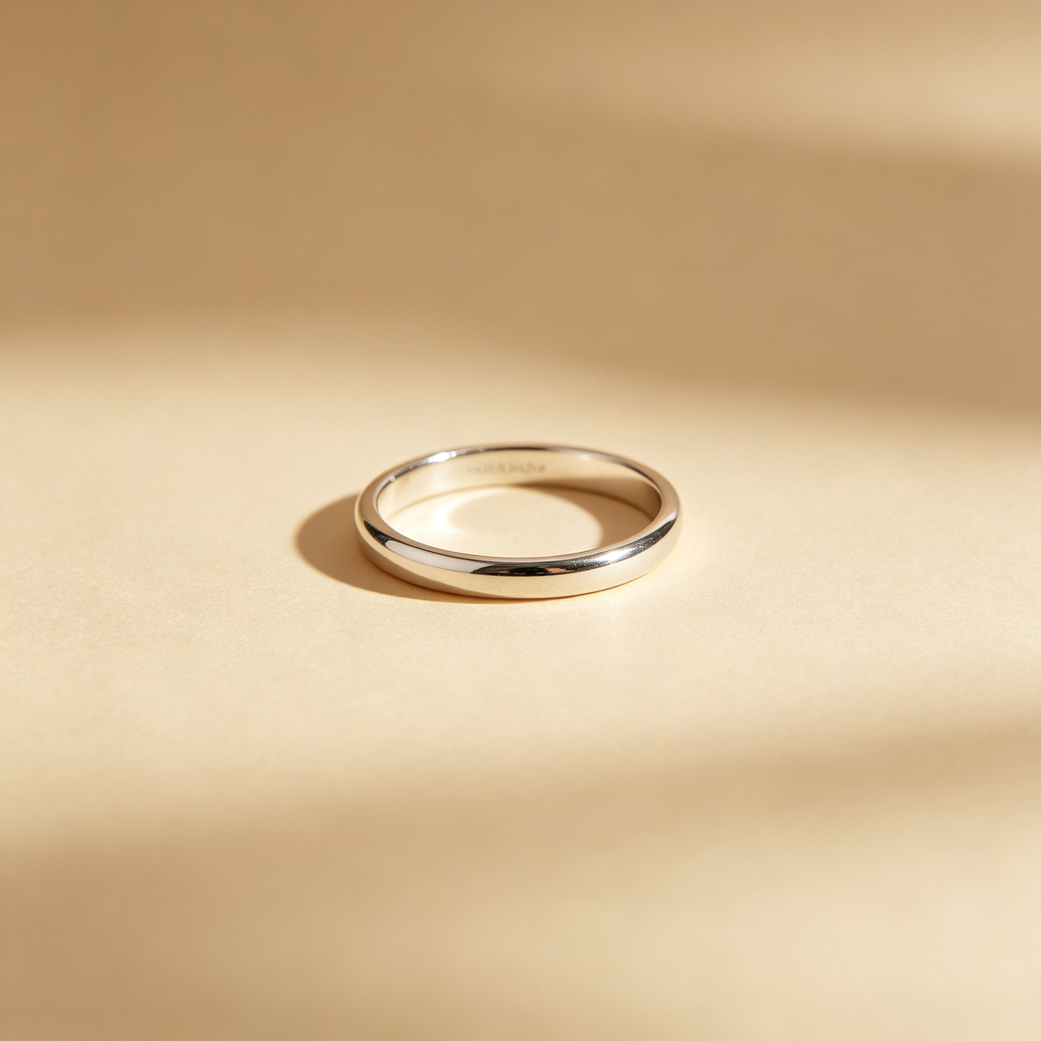 Classic stainless steel band ring